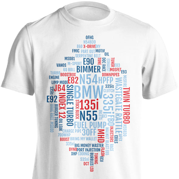 BMW Word Cloud T-Shirt