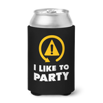 DSC - I Like To Party Can Koozie - Black