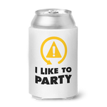 DSC - I Like To Party Can Koozie - White
